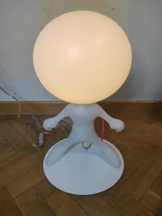 Lámpara Spacewalker Jr. blanca y rosa