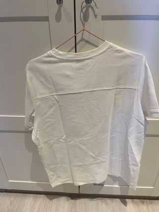 Camiseta Bershka Blanca Talla S