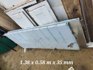 2 Placas Acero Inoxidable 1.38x0.58m