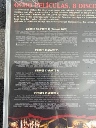 Viernes 13 Colección 8 Películas DVD Precintada