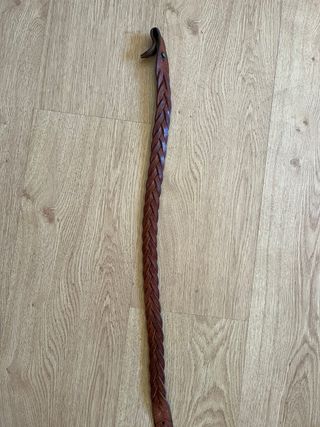 Correa de cuero trenzado para rifle/escopeta