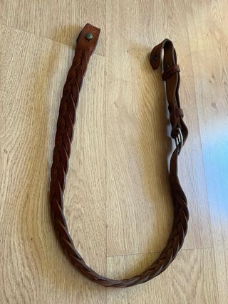 Correa de cuero trenzado para rifle/escopeta