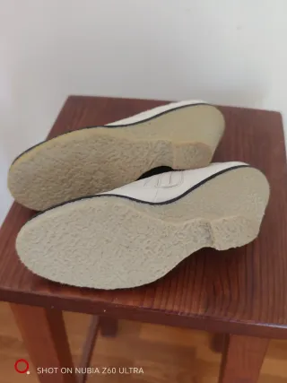 Botines piel blancos talla 36