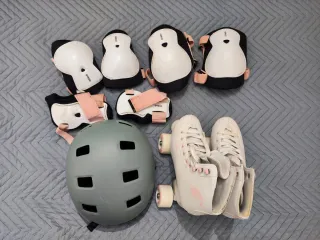 Patines Oxelo Blancos Talla 34 + patineta oxelo