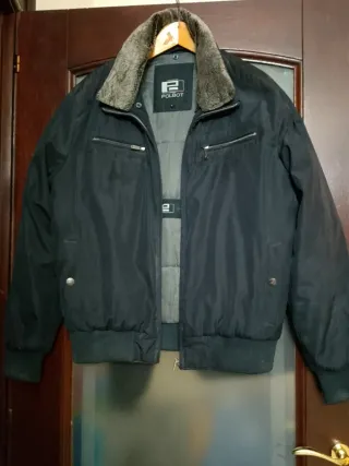 Giubbotto uomo POLBOT nero con pelliccia