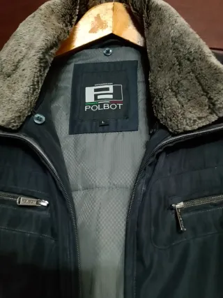 Giubbotto uomo POLBOT nero con pelliccia