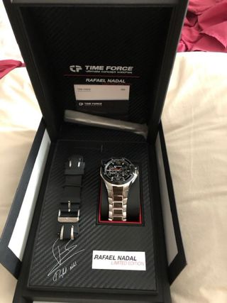 Reloj TIME FORCE Negro y Plateado