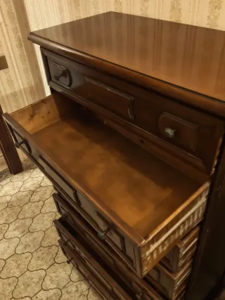 2 Cassettiere in Legno marrone