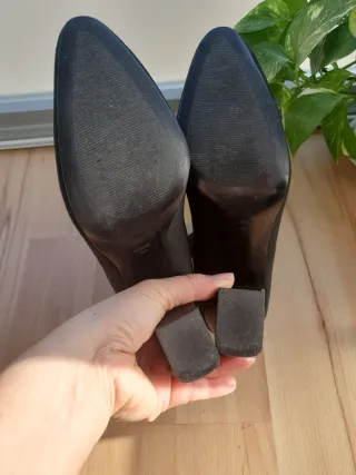 Botines tacón Mango negros stretch