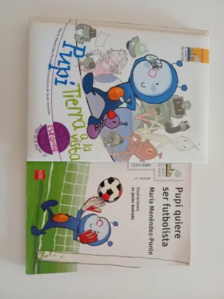 Pequeña colección de libros de Pupi.