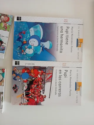 Pequeña colección de libros de Pupi.