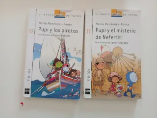 Pequeña colección de libros de Pupi.