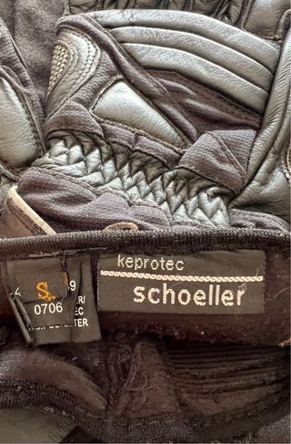 Guantes de moto negros Cafe-Racer mujer, talla S