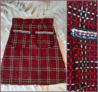 Falda de tejido tweed. Nueva sin estrenar. De cint