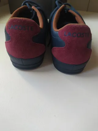 Zapatos Lacoste Juveniles Originales Azul