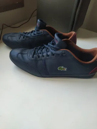 Zapatos Lacoste Juveniles Originales Azul