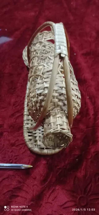 Portabotellas de mimbre para vino