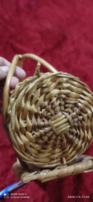 Portabotellas de mimbre para vino