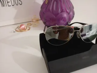 Gafas de sol Ray-Ban Aviator plata y negro