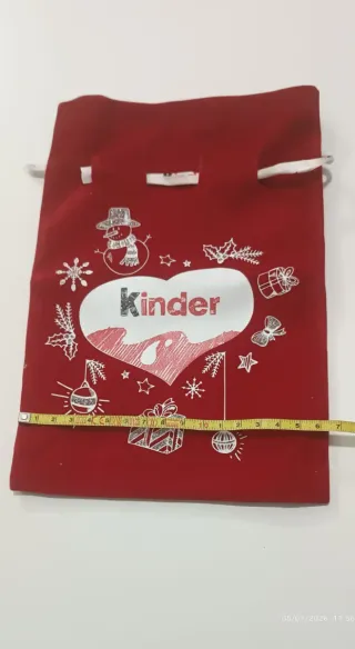 Sacchettino regalo Kinder rosso