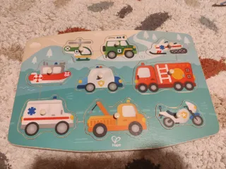 Puzzle madera vehículos Hape