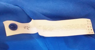 Vestido fiesta satinado Zara Woman azul