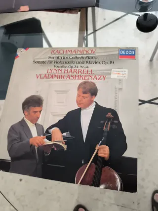 Vinilo Rachmaninov Sonata Cello Piano Decca