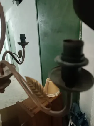 Lámpara de forja artesanales