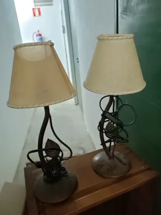 Lámpara de forja artesanales