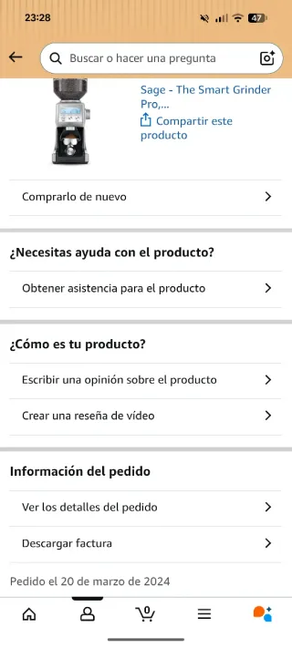 Molinillo Sage Smart Grinder Pro - En Garantía