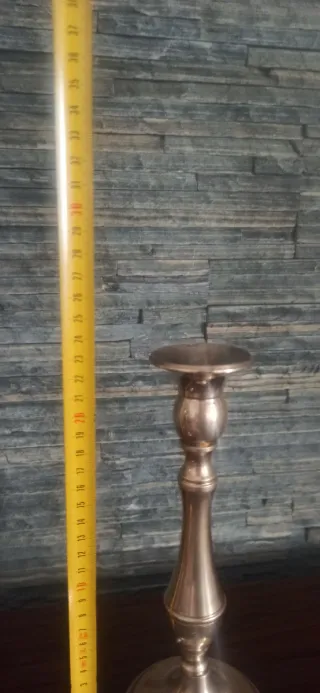 Juego Altar antiguo! Candeleros benditera y Cruz!!