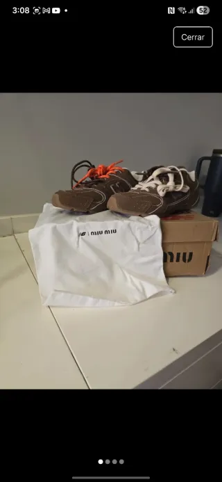 Miu Miu Carta e Cartellina Beige/Rosa