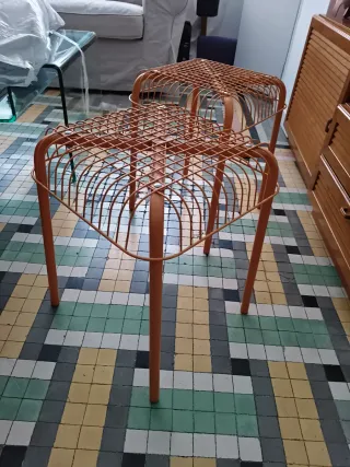 Taburetes metálicos Vintage (2 uds) IKEA VÄSTERÖN