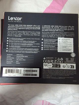 Lexar Ares RGB 2x16gb 6400Mhz cl32