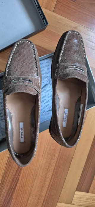 Geox Scarpe Donna Marrone/Oro Tg 35