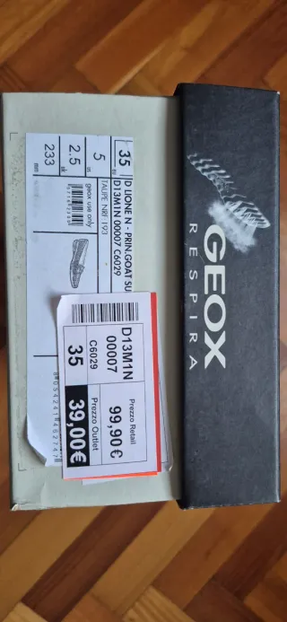 Geox Scarpe Donna Marrone/Oro Tg 35