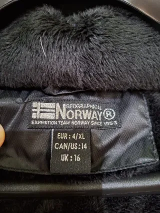 Chaqueta Geographical Norway Negra