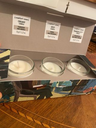 Set 3 candele profumate Comfort Zone
