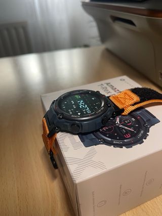 Smartwatch Militar Amazfit T-Rex azul acero