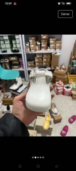 Zapatos de bebé blancos N°20