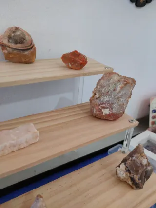 Lote minerales brutos naturales