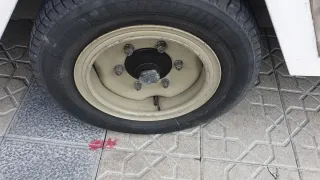 Remolque grande blanco