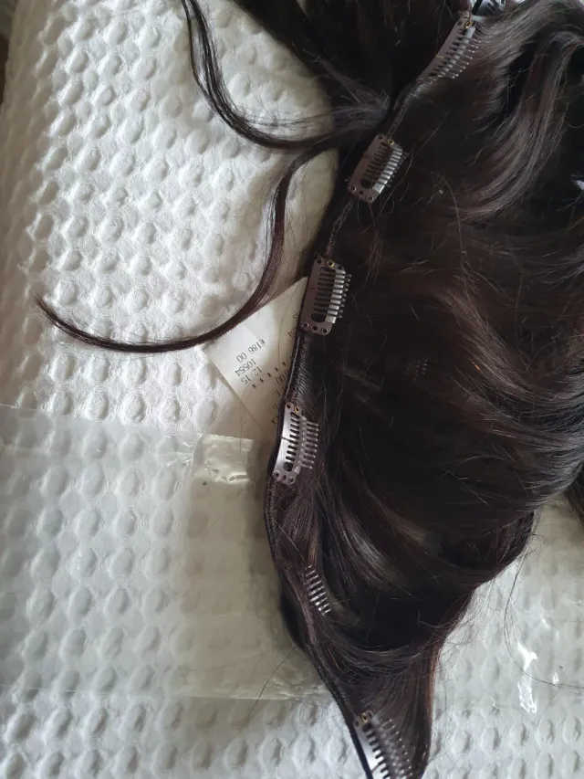 Extensiones pelo castaño oscuro natural sin estren