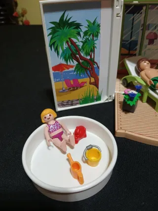 Set Playmobil Casa Vacacional Piscina