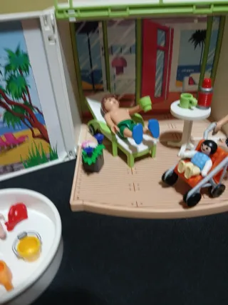 Set Playmobil Casa Vacacional Piscina