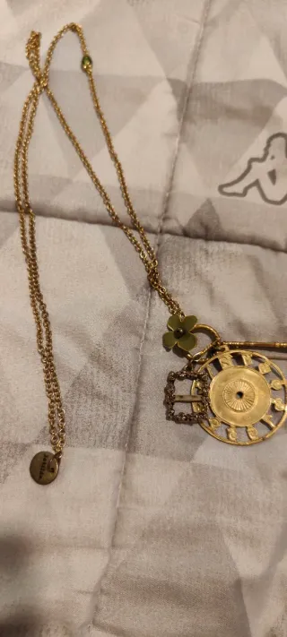 Collana vintage con ciondolo a forma di cucchiaino