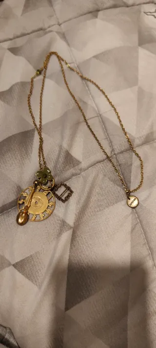 Collana vintage con ciondolo a forma di cucchiaino