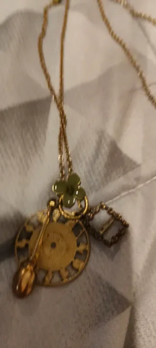 Collana vintage con ciondolo a forma di cucchiaino