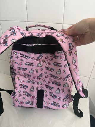 Mochila Black Fit8 Unicornios Rosa