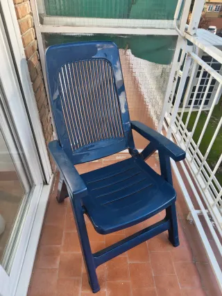 Hamaca reclinable tela y plástico